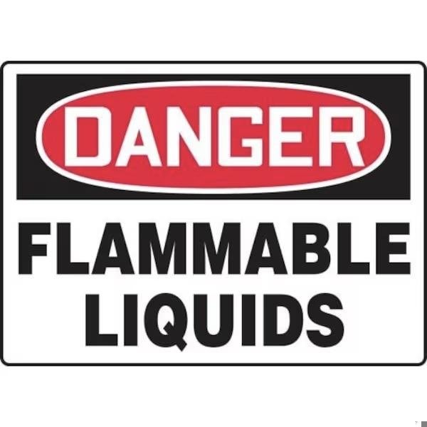 Accuform OSHA DANGER SAFETY SIGN FLAMMABLE MCHL080VA MCHL080VA - main